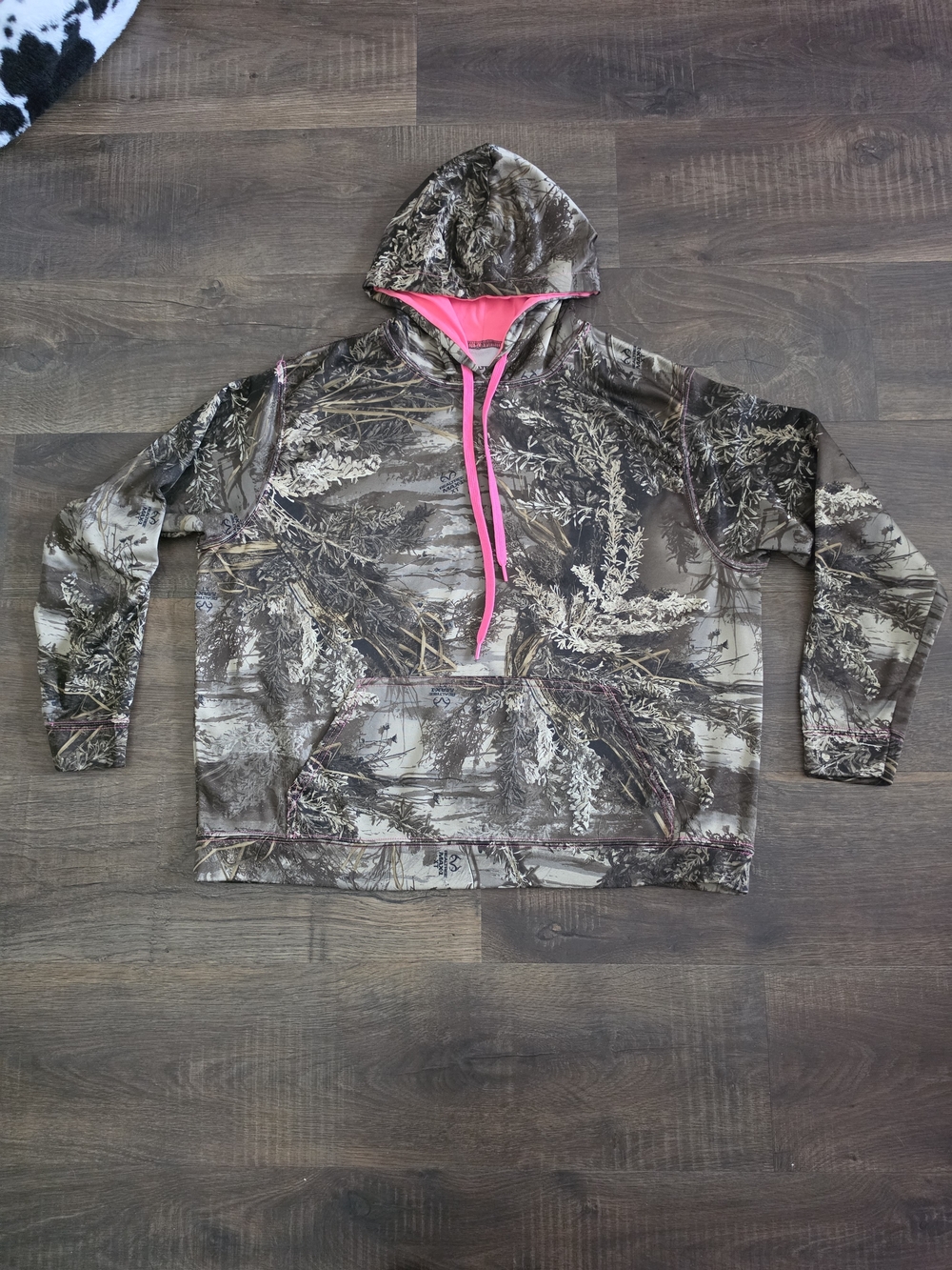 Realtree Camo Hoodie with Pink Accent